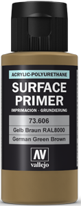 Vallejo Surface Primer German Green Brown (RAL8000) (60ml)