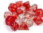 Chessex 12mm d6 Blocks - Nebula TM 12mm d6 Red/silver Luminary Dice Block™ (36 dice)