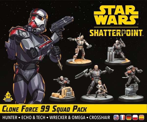 Star Wars: Shatterpoint –Clone Force 99 Squad Pack (Squad-Pack “Kloneinheit 99”)