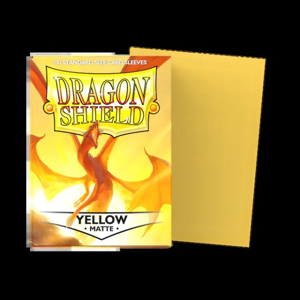 Dragon Shield - Yellow - Matte Sleeves - Standard Size