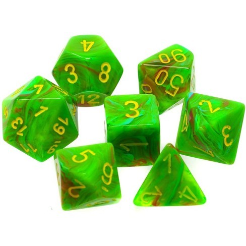 Vortex Slime™/yellow Signature™ Polyhedral 7-Die Sets