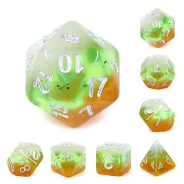 Kiwi Fruit RPG Dice Set