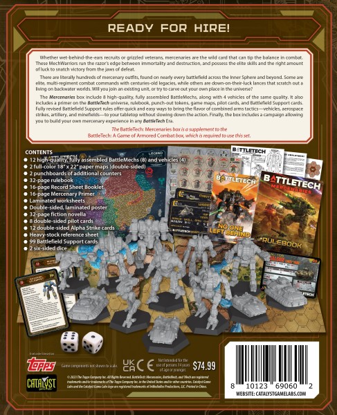 BattleTech: Mercenaries Box Set (Limited Kickstarter Edition Cover)