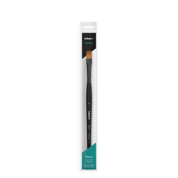 Vallejo - Effects - Flat Rectangular Synthetic Brush No. 8
