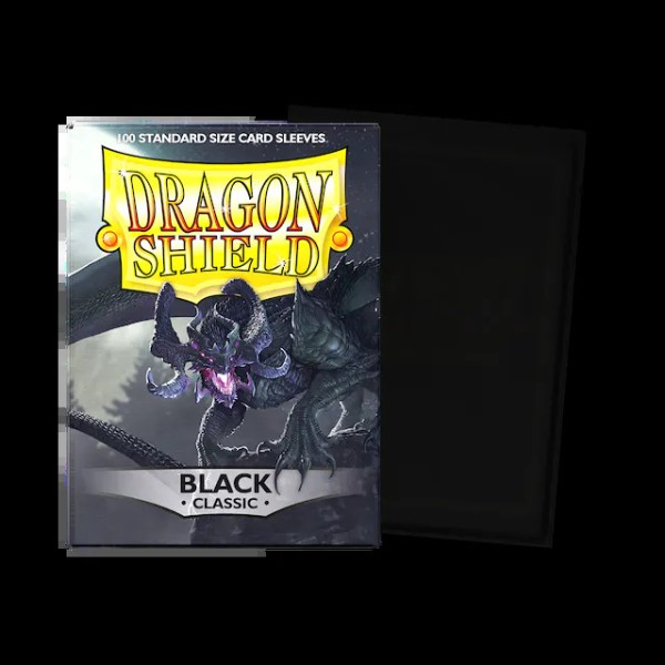 Dragon Shield - Black - Classic Sleeves - Standard Size