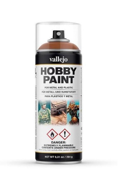 Vallejo Hobby Paint Spray Leather Brown
