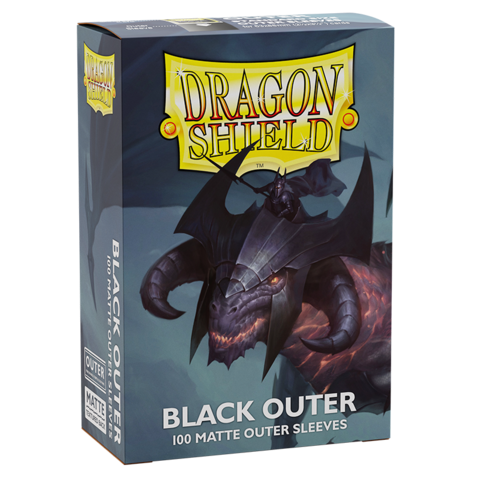 Dragon Shield - 100 Outer Sleeves - Matte Black