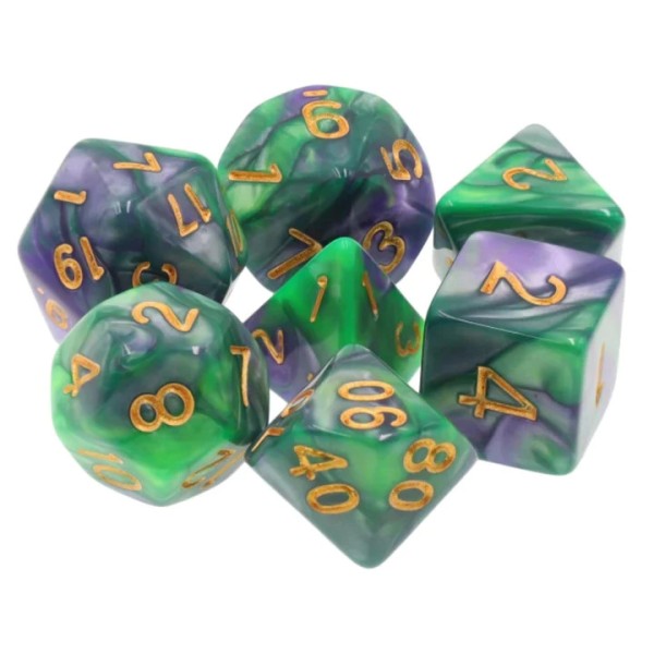 Mermaid's Tail RPG Dice Set