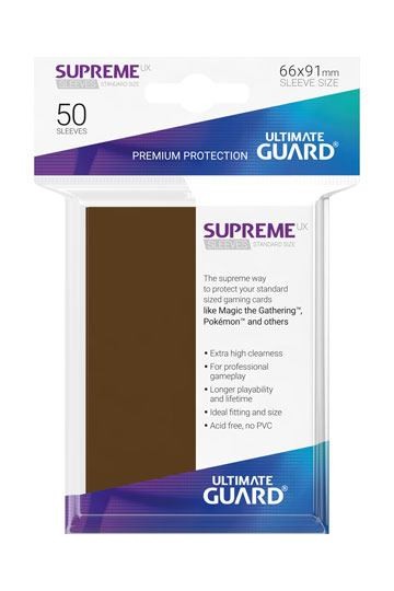 Ultimate Guard Supreme UX Sleeves Standardgröße Braun (50)