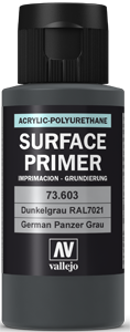 Vallejo Surface Primer Panzer Grey (RAL7021) 60ml