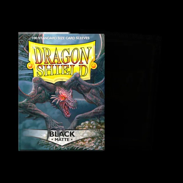 Dragon Shield - Black - Matte Sleeves - Standard Size
