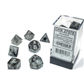 Chessex Borealis 12mm d6 Light Smoke/silver Luminary Dice Block (36 dice)