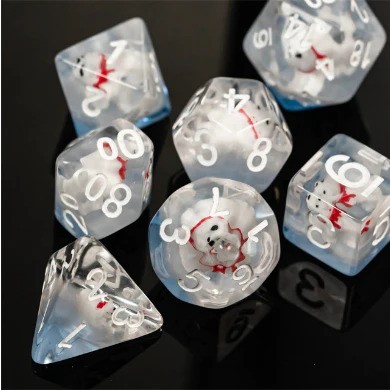 Polar Bear RPG Dice Set