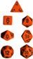 Chessex Opaque Polyhedral 7-Die Sets - Orange w/black