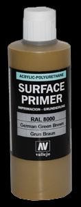 Vallejo Surface Primer German Green Brown (RAL8000) (200ml)